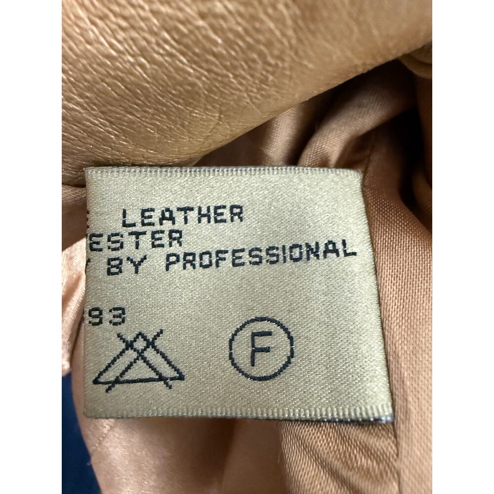 Metallic Gold Leather Coat|Vintage Tailored Statement Jacket Y2K - Picture 5 of 10